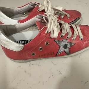 Pink Golden Goose Superstar sneakers size 38